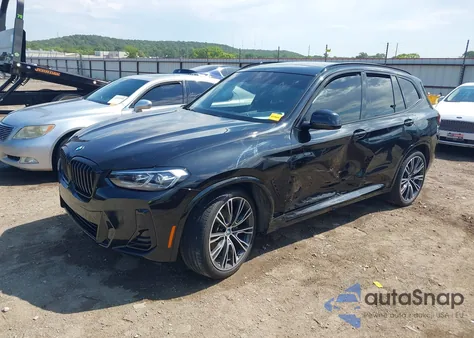 2022 BMW X3 xDrive30I z USA, uszkodzony, nr VIN 5UX53DP00N9K09850